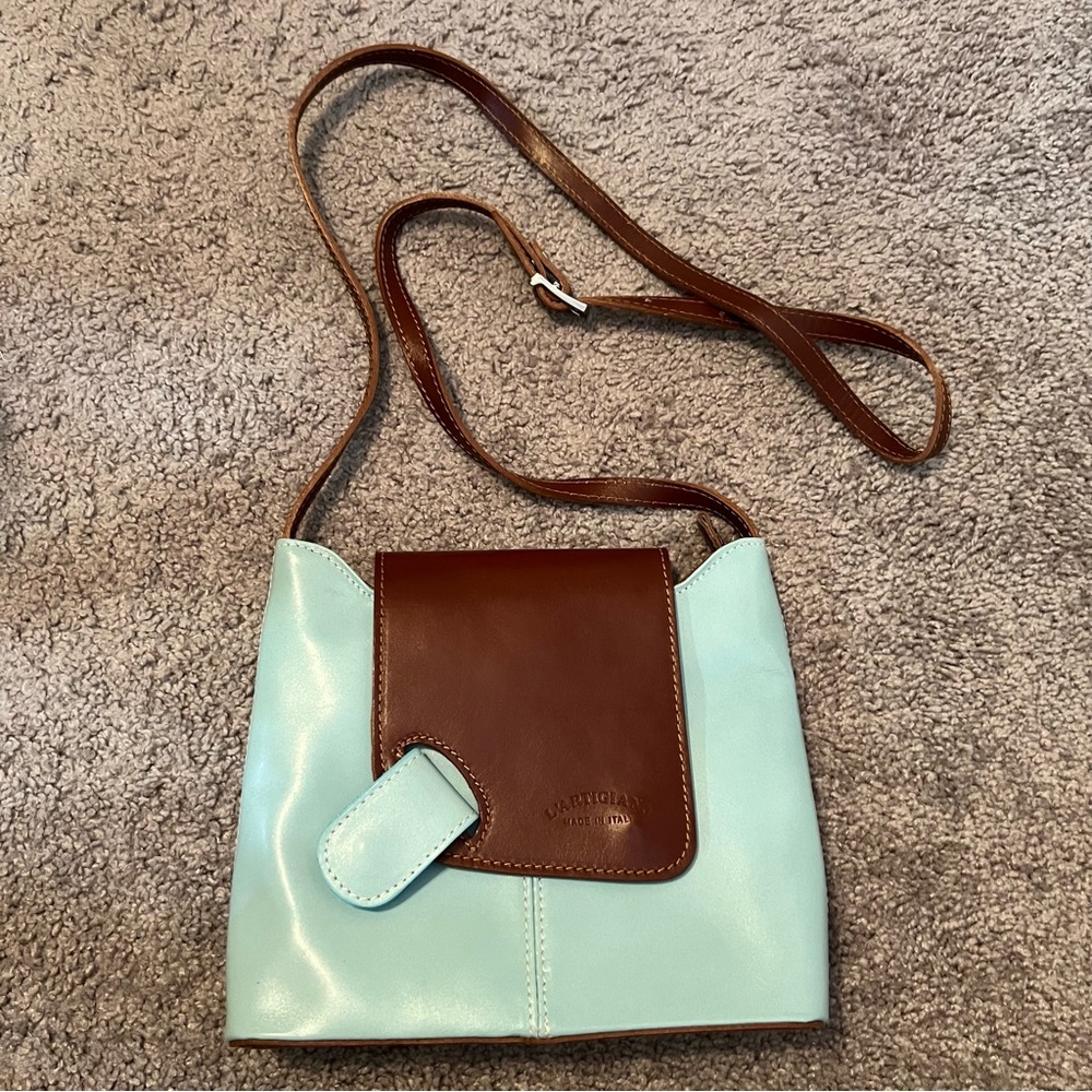 🆕 leather crossbody purse (made in Italy)
